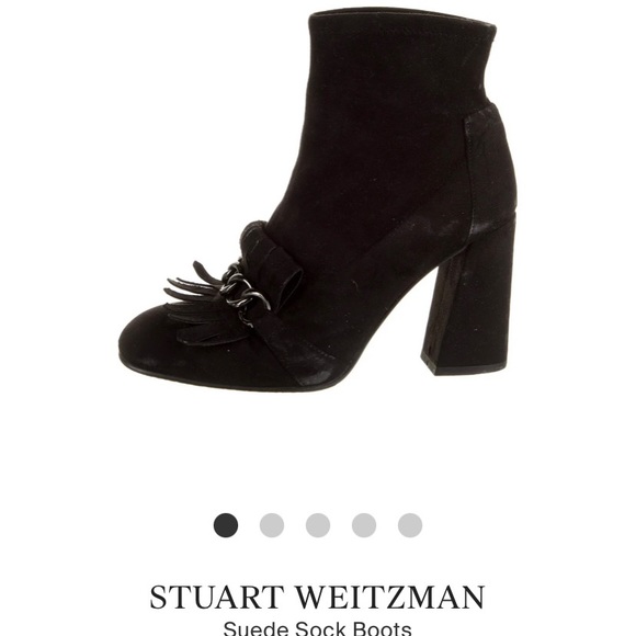 Stuart Weitzman Ringleader Suede Bootie - Picture 1 of 5